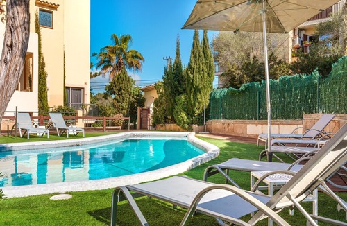 Cala Ferrera Apartment | Beautifully furnished “Ferrera Luxe Apartamento 705” close to the Beach with Pool, Wi-Fi, A/C, Terrace & Garden; Parking Available