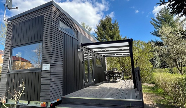 Cozy Tiny House "Spree-Maus" Family-friendly - only 50m to the Spree in Grünheide (Mark)
