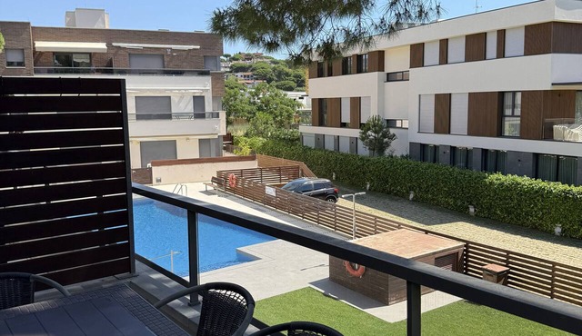 Duplex apartment 800 meters from the beach, in a high-end residential complex, in a quiet area