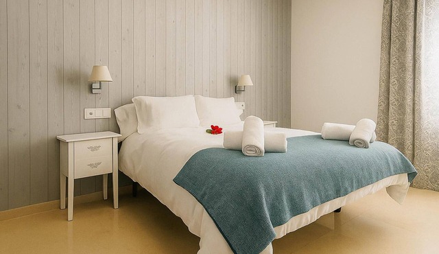 Modern beach bungalow with air conditioning and wifi, perfect for family holidays