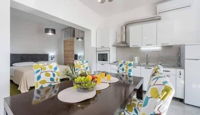 Studio flat with terrace and sea view Poljica, Trogir (AS-21041-b) in Marina