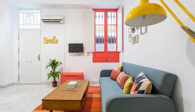 Duplex Apartment Seville-Historic Center, Wi-Fi, Full Kitchen, Heating & Air Conditioning
